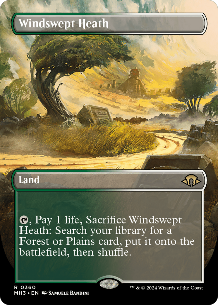 Windswept Heath (Borderless) [Modern Horizons 3] | Deep Dive Games St. Marys