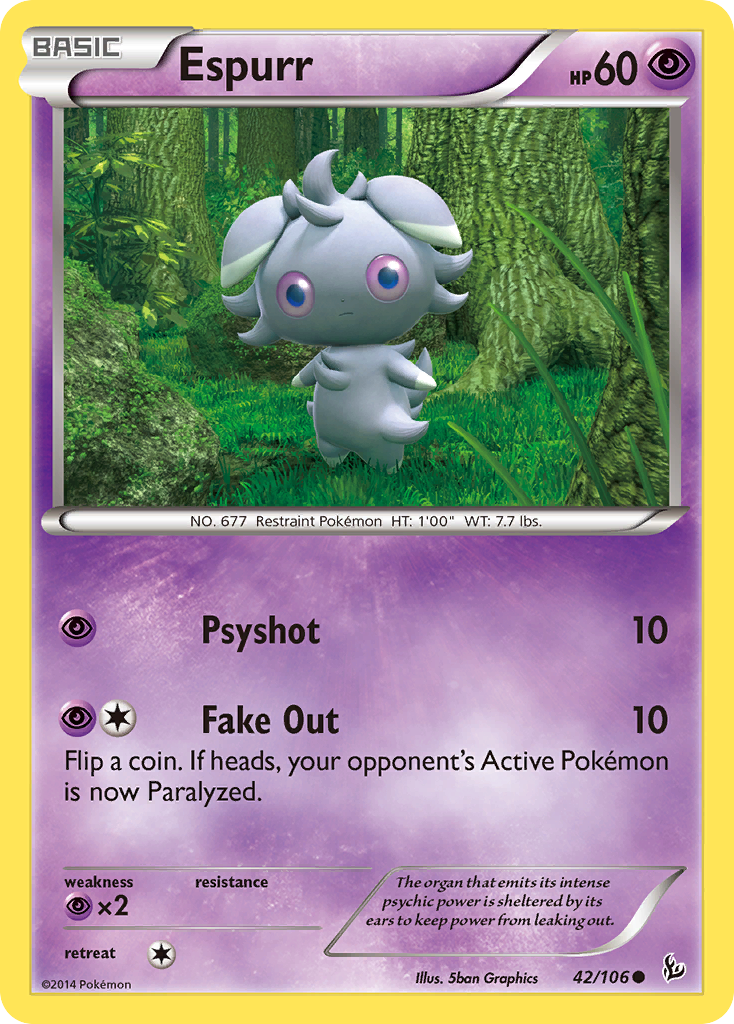 Espurr (42/106) [XY: Flashfire] | Deep Dive Games St. Marys