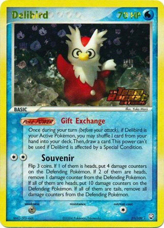Delibird (21/109) (Stamped) [EX: Team Rocket Returns] | Deep Dive Games St. Marys