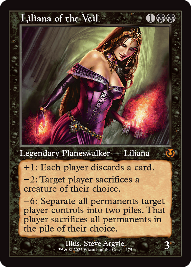 Liliana of the Veil (Retro Frame) [Innistrad Remastered] | Deep Dive Games St. Marys