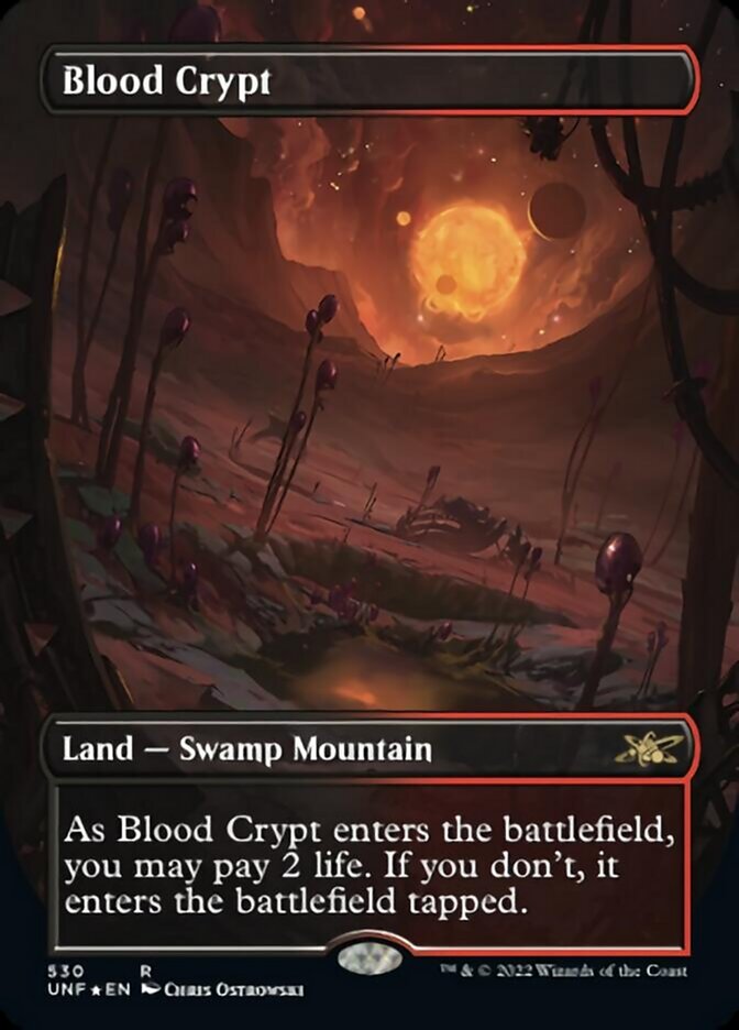 Blood Crypt (Borderless) (Galaxy Foil) [Unfinity] | Deep Dive Games St. Marys