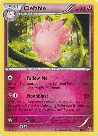 Clefable (16/30) [XY: Trainer Kit 1 - Wigglytuff] | Deep Dive Games St. Marys