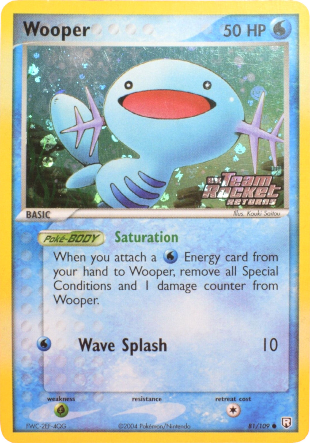 Wooper (81/109) (Stamped) [EX: Team Rocket Returns] | Deep Dive Games St. Marys