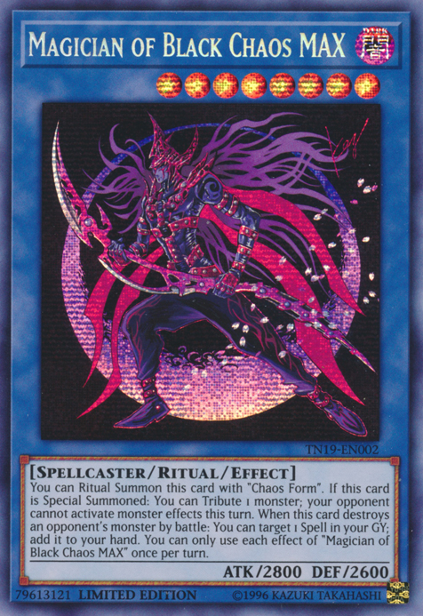 Magician of Black Chaos MAX [TN19-EN002] Prismatic Secret Rare | Deep Dive Games St. Marys