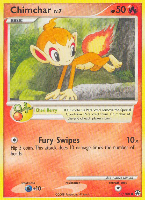 Chimchar (57/100) [Diamond & Pearl: Majestic Dawn] | Deep Dive Games St. Marys