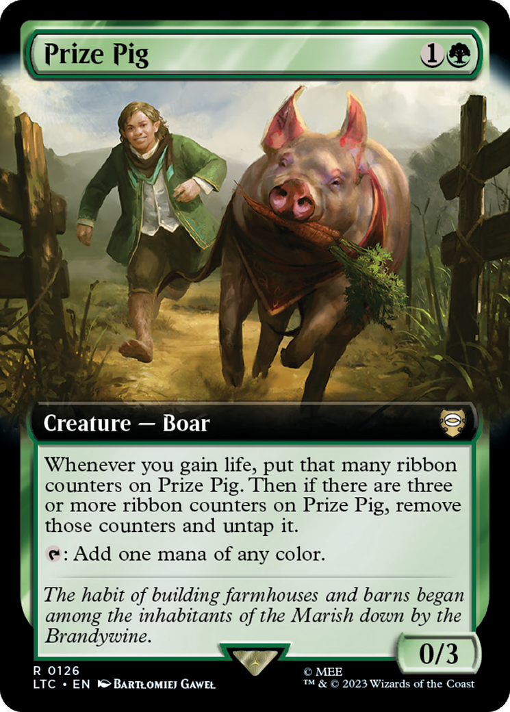 Prize Pig (Extended Art) [The Lord of the Rings: Tales of Middle-Earth Commander] | Deep Dive Games St. Marys