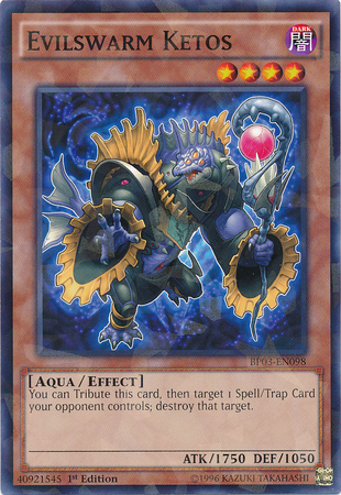 Evilswarm Ketos [BP03-EN098] Shatterfoil Rare | Deep Dive Games St. Marys