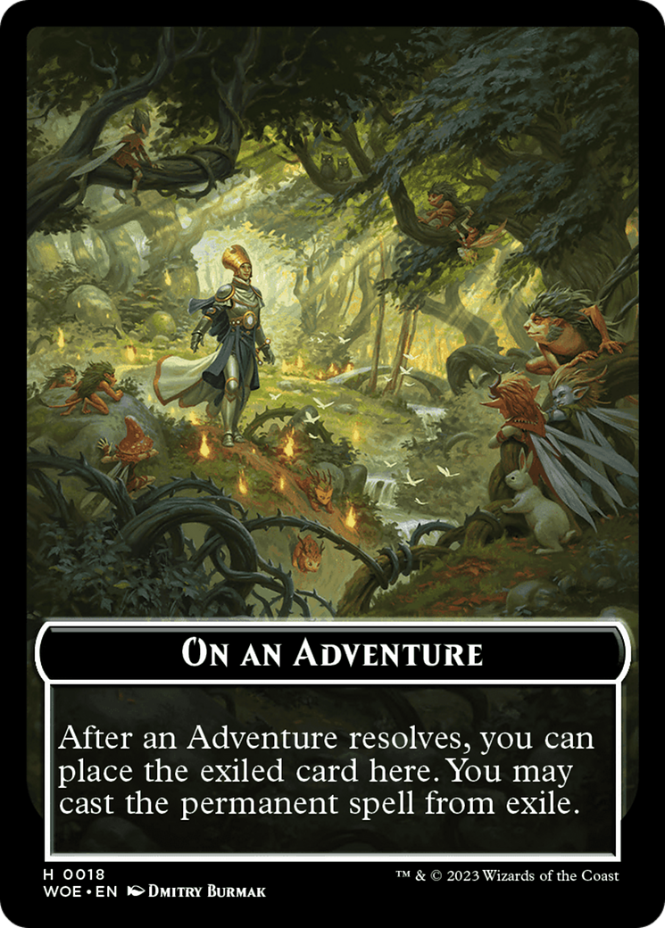 On an Adventure Emblem [Wilds of Eldraine Tokens] | Deep Dive Games St. Marys