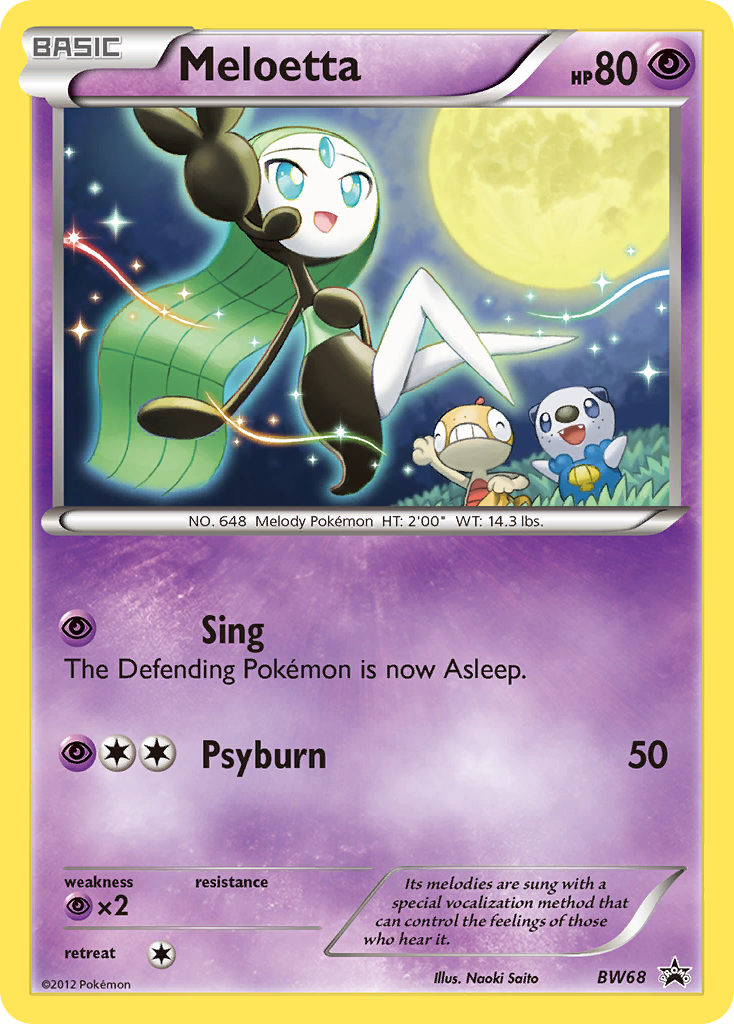 Meloetta (BW68) [Black & White: Black Star Promos] | Deep Dive Games St. Marys