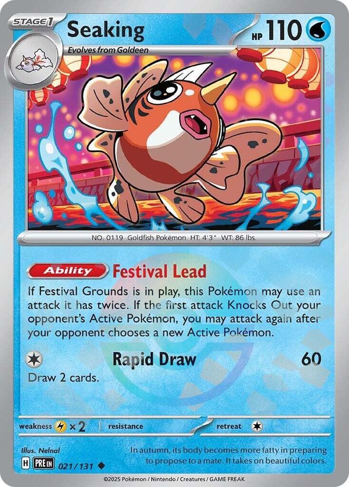 Seaking (021/131) (Poke Ball Pattern) [Scarlet & Violet: Prismatic Evolutions] | Deep Dive Games St. Marys