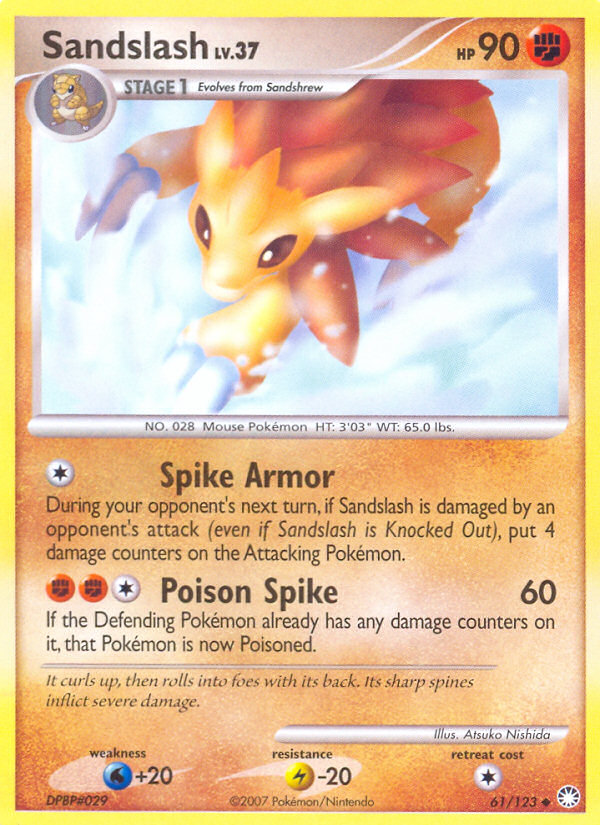 Sandslash (61/123) [Diamond & Pearl: Mysterious Treasures] | Deep Dive Games St. Marys