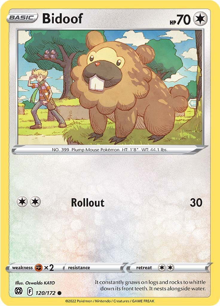 Bidoof (120/172) [Sword & Shield: Brilliant Stars] | Deep Dive Games St. Marys