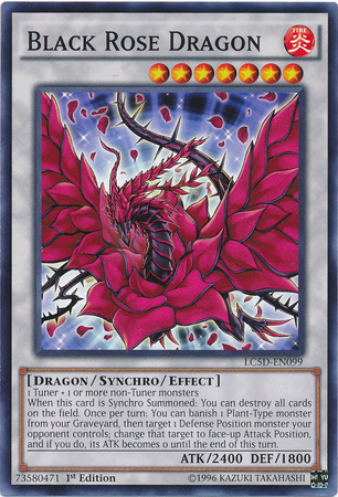 Black Rose Dragon [LC5D-EN099] Common | Deep Dive Games St. Marys