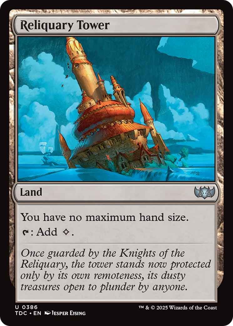 Reliquary Tower [Tarkir: Dragonstorm Commander] | Deep Dive Games St. Marys