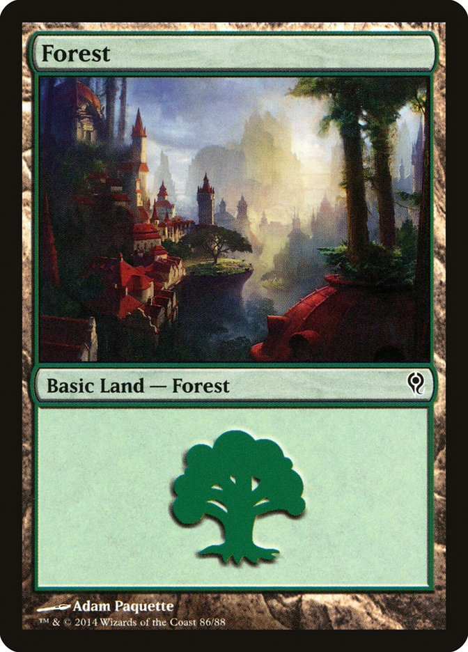 Forest (86) [Duel Decks: Jace vs. Vraska] | Deep Dive Games St. Marys