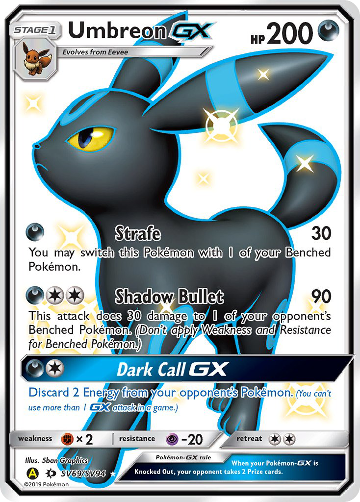 Umbreon GX (SV69/SV94) [Sun & Moon: Hidden Fates - Shiny Vault] | Deep Dive Games St. Marys