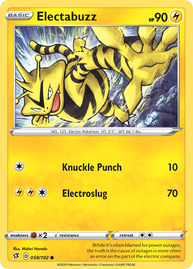 Electabuzz (058/192) [Sword & Shield: Rebel Clash] | Deep Dive Games St. Marys