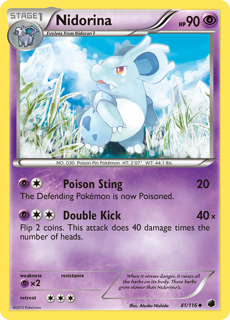 Nidorina (41/116) [Black & White: Plasma Freeze] | Deep Dive Games St. Marys