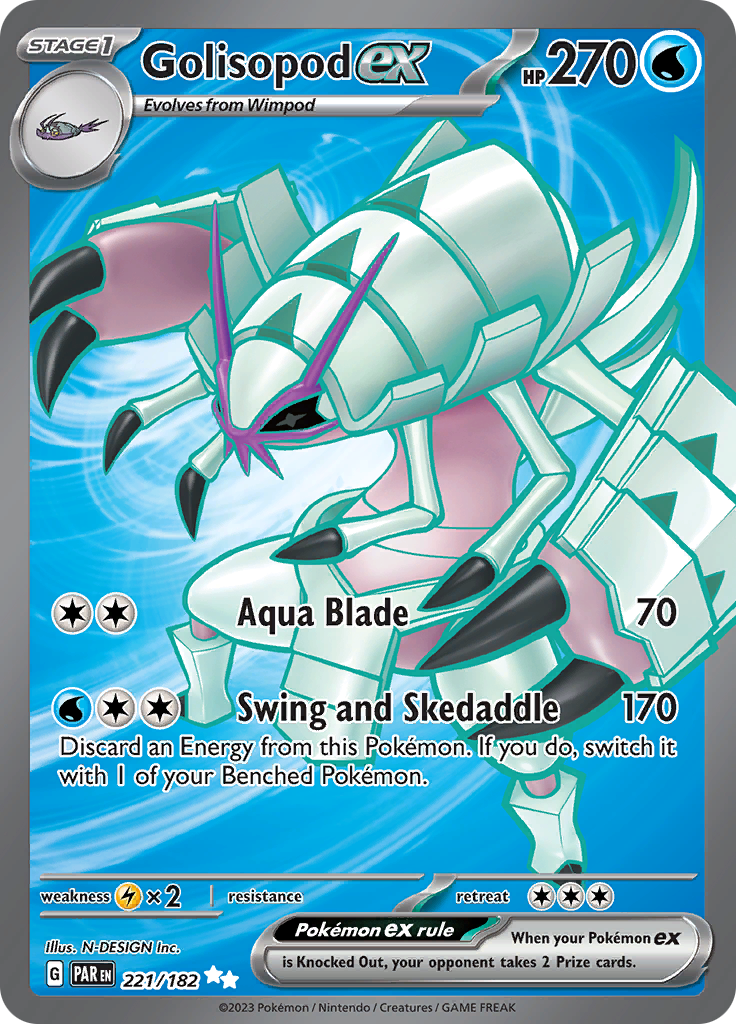 Golisopod ex (221/182) [Scarlet & Violet: Paradox Rift] | Deep Dive Games St. Marys