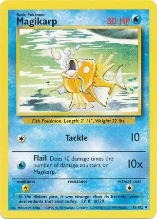 Magikarp (35/102) [Base Set Unlimited] | Deep Dive Games St. Marys