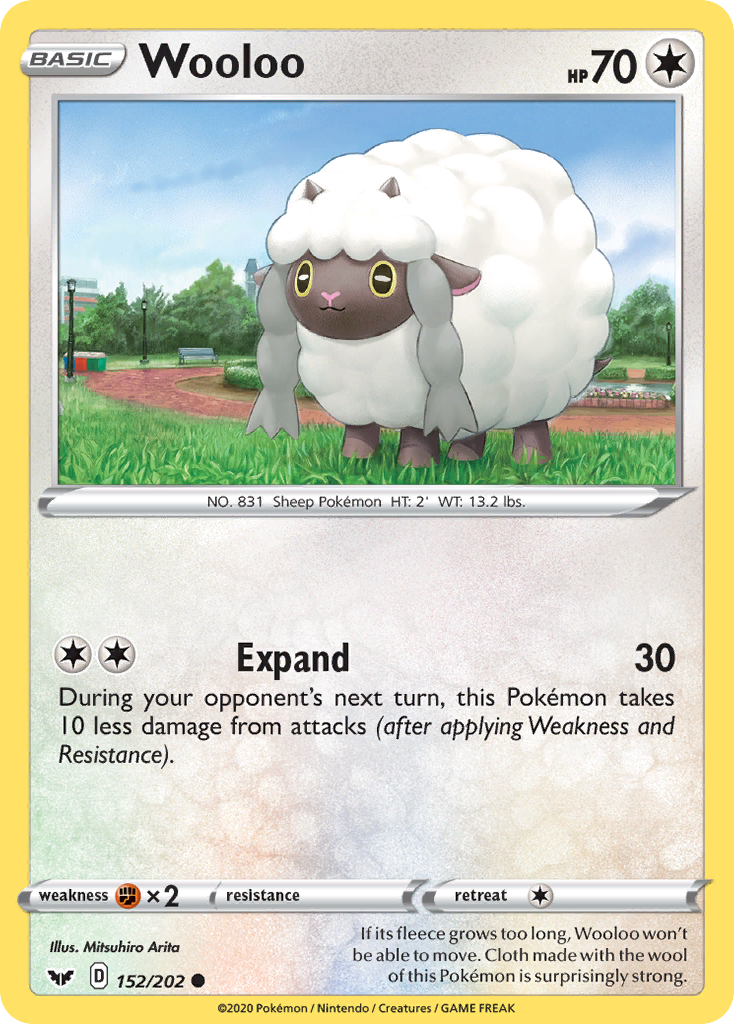 Wooloo (152/202) [Sword & Shield: Base Set] | Deep Dive Games St. Marys