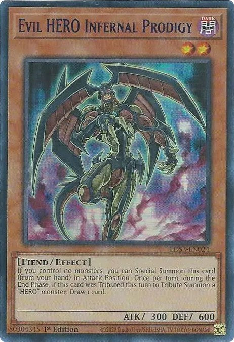 Evil HERO Infernal Prodigy (Blue) [LDS3-EN024] Ultra Rare | Deep Dive Games St. Marys