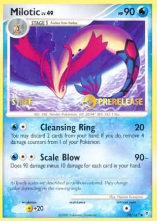 Milotic (70/147) (Staff Prerelease Promo) [Nintendo: Black Star Promos] | Deep Dive Games St. Marys