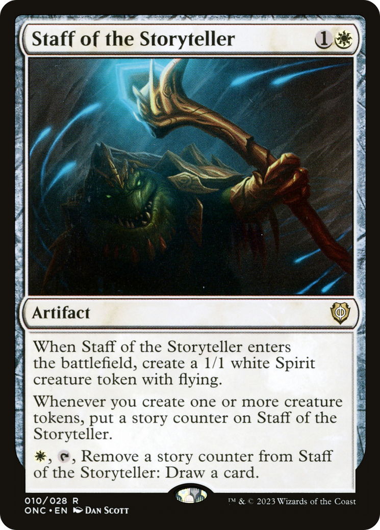 Staff of the Storyteller [Phyrexia: All Will Be One Commander] | Deep Dive Games St. Marys