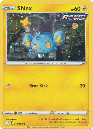 Shinx (046/163) (Cosmos Holo) [Sword & Shield: Battle Styles] | Deep Dive Games St. Marys