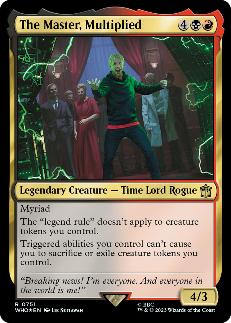 The Master, Multiplied (Surge Foil) [Doctor Who] | Deep Dive Games St. Marys