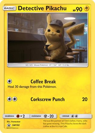 Detective Pikachu (SM190) [Sun & Moon: Black Star Promos] | Deep Dive Games St. Marys