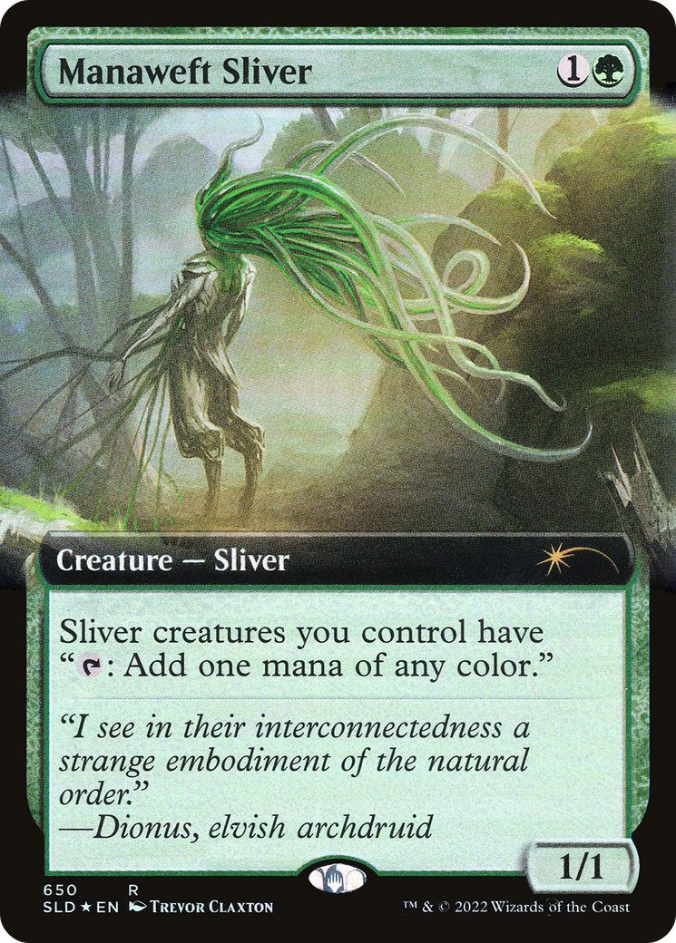 Manaweft Sliver (Extended Art) [Secret Lair Drop Promos] | Deep Dive Games St. Marys