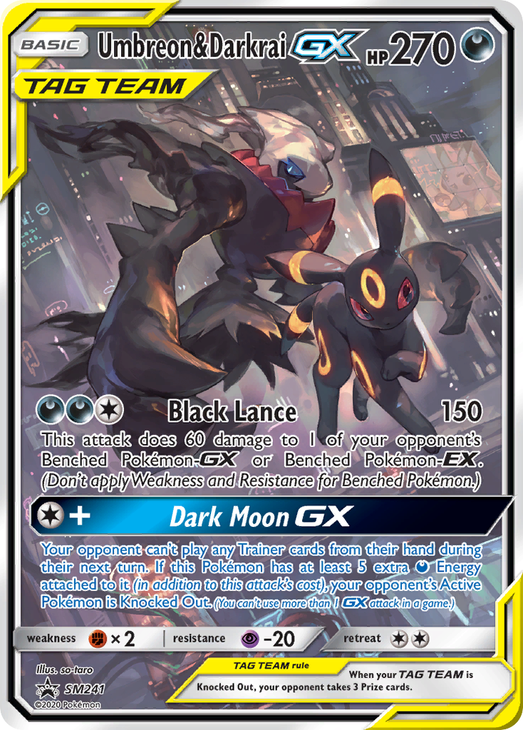 Umbreon & Darkrai GX (SM241) (Jumbo Card) [Sun & Moon: Black Star Promos] | Deep Dive Games St. Marys