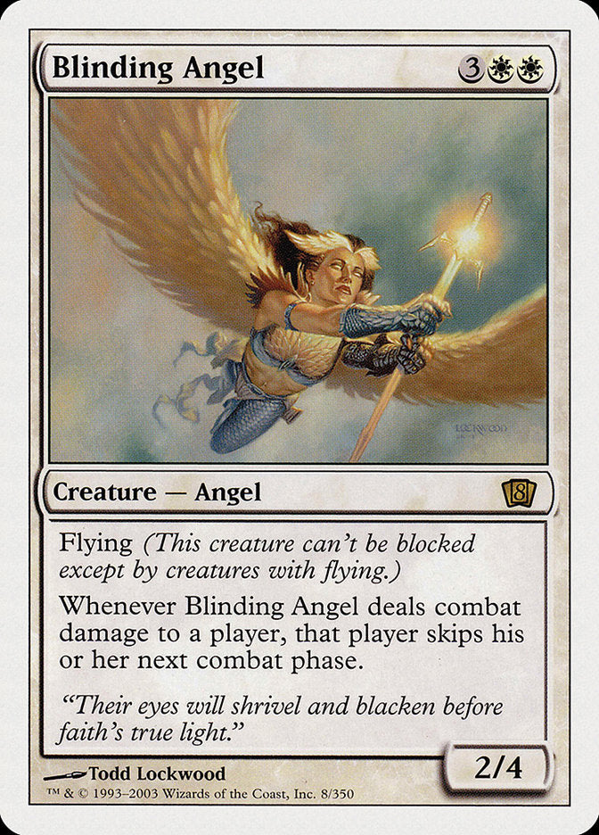 Blinding Angel (8th Edition) [Oversize Cards] | Deep Dive Games St. Marys