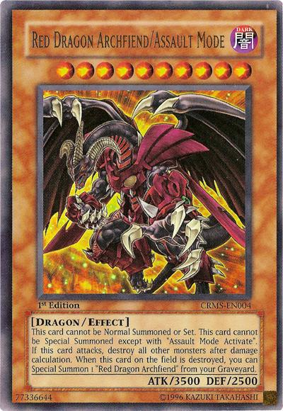 Red Dragon Archfiend/Assault Mode [CRMS-EN004] Ultra Rare | Deep Dive Games St. Marys