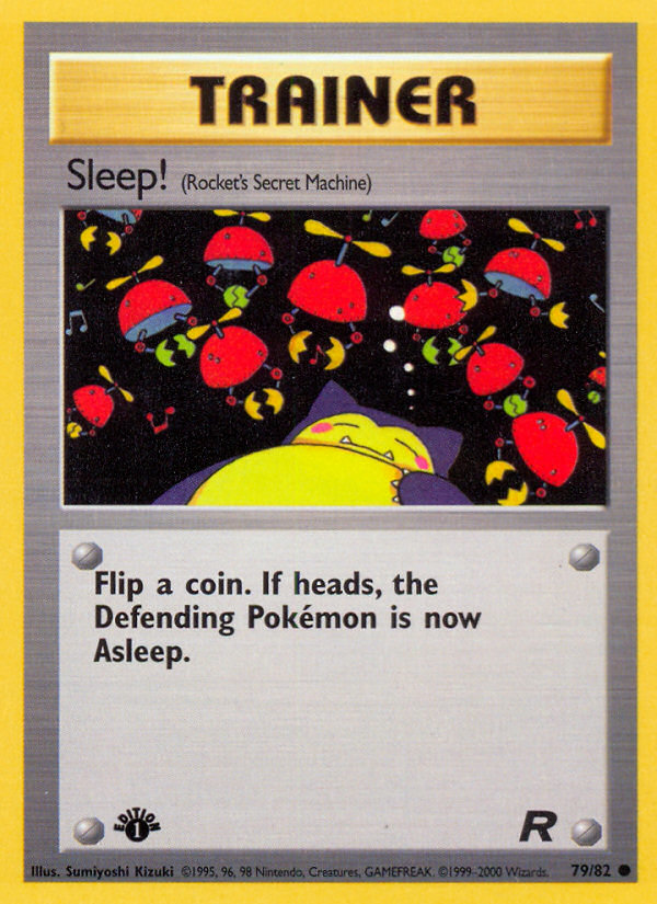 Sleep! (79/82) [Team Rocket 1st Edition] | Deep Dive Games St. Marys