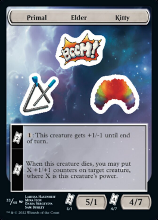 Primal Elder Kitty [Unfinity Stickers] | Deep Dive Games St. Marys