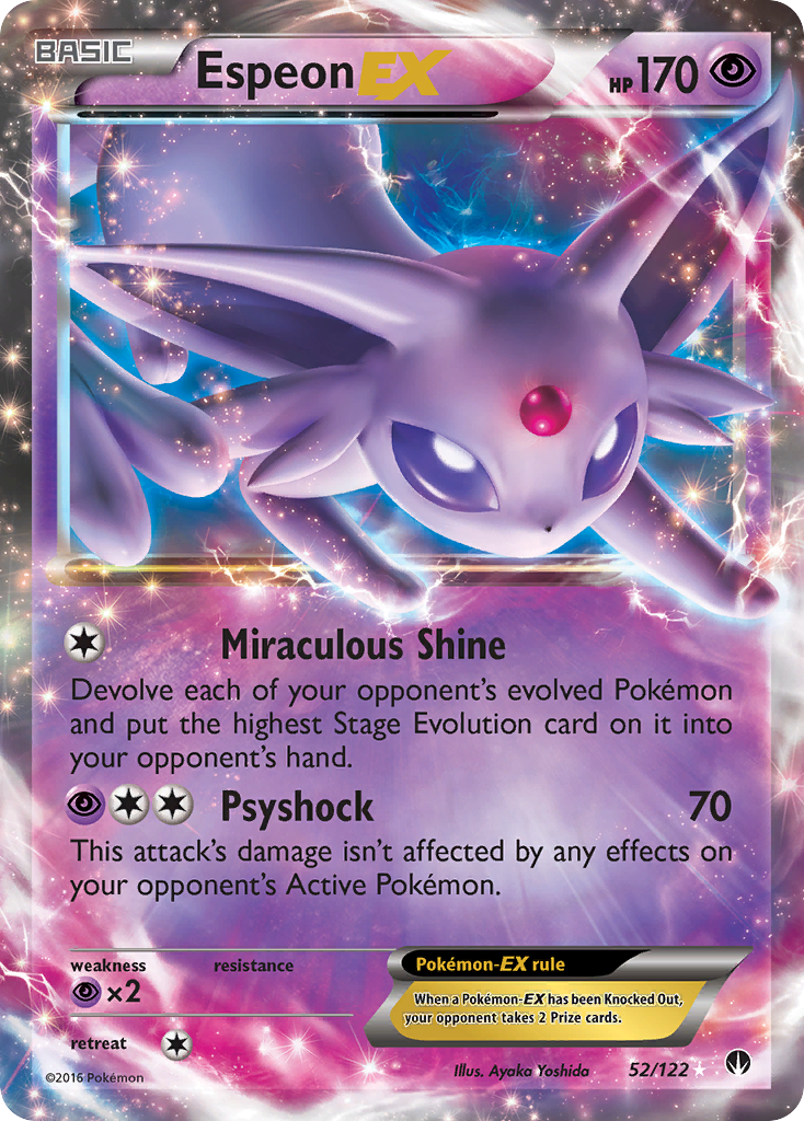 Espeon EX (52/122) [XY: BREAKpoint] | Deep Dive Games St. Marys