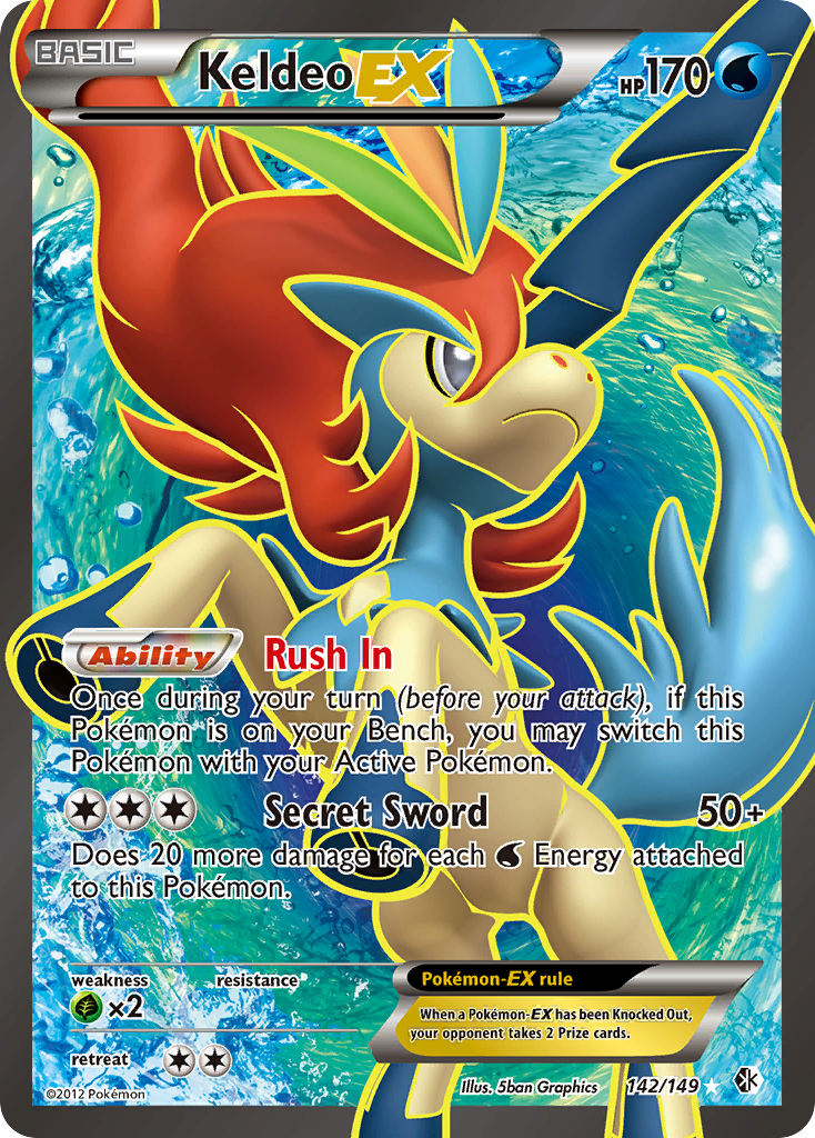 Keldeo EX (142/149) [Black & White: Boundaries Crossed] | Deep Dive Games St. Marys