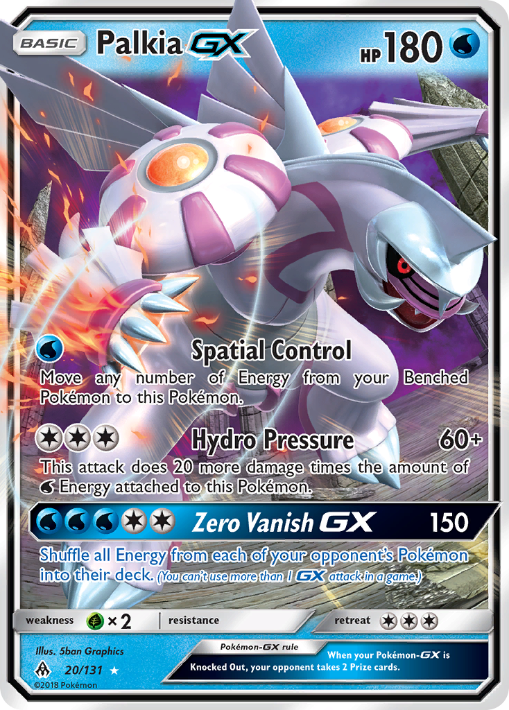 Palkia GX (20/131) [Sun & Moon: Forbidden Light] | Deep Dive Games St. Marys