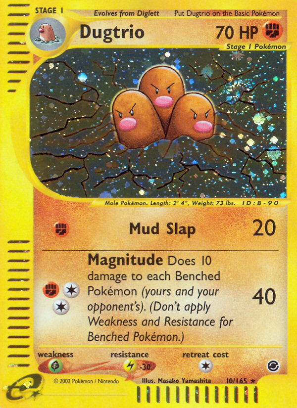 Dugtrio (10/165) [Expedition: Base Set] | Deep Dive Games St. Marys