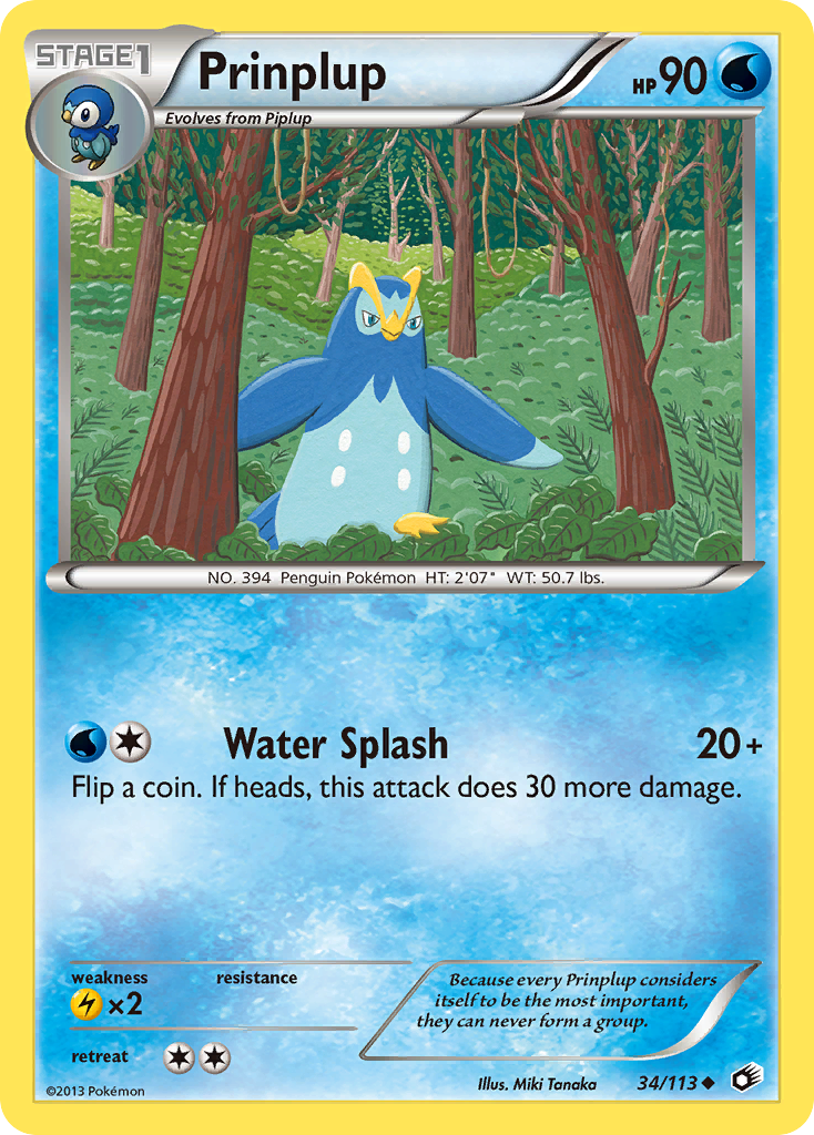 Prinplup (34/113) [Black & White: Legendary Treasures] | Deep Dive Games St. Marys