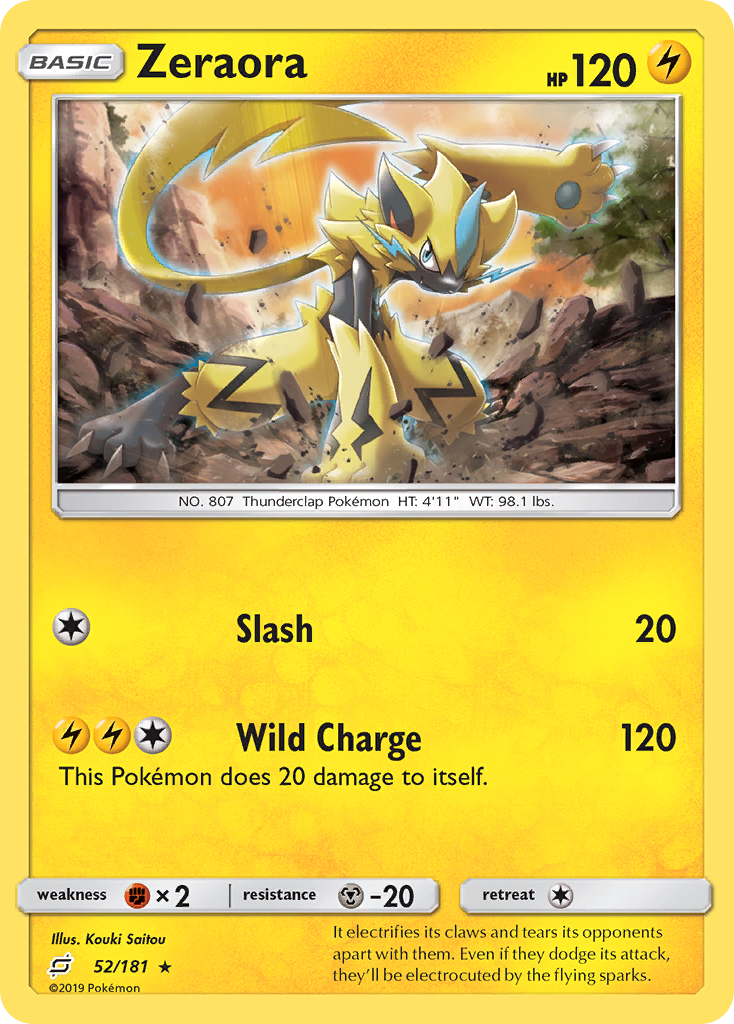 Zeraora (52/181) [Sun & Moon: Team Up] | Deep Dive Games St. Marys