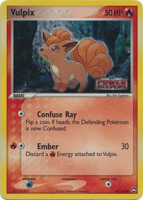 Vulpix (69/108) (Stamped) [EX: Power Keepers] | Deep Dive Games St. Marys