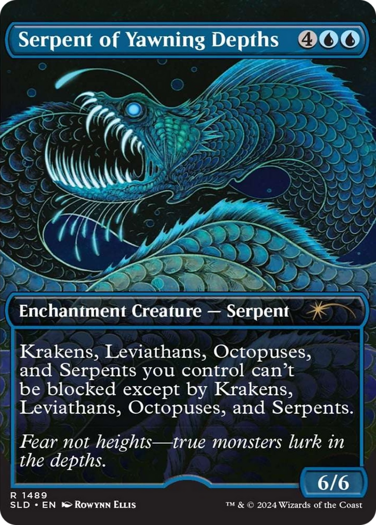 Serpent of Yawning Depths (Rainbow Foil) [Secret Lair Drop Series] | Deep Dive Games St. Marys