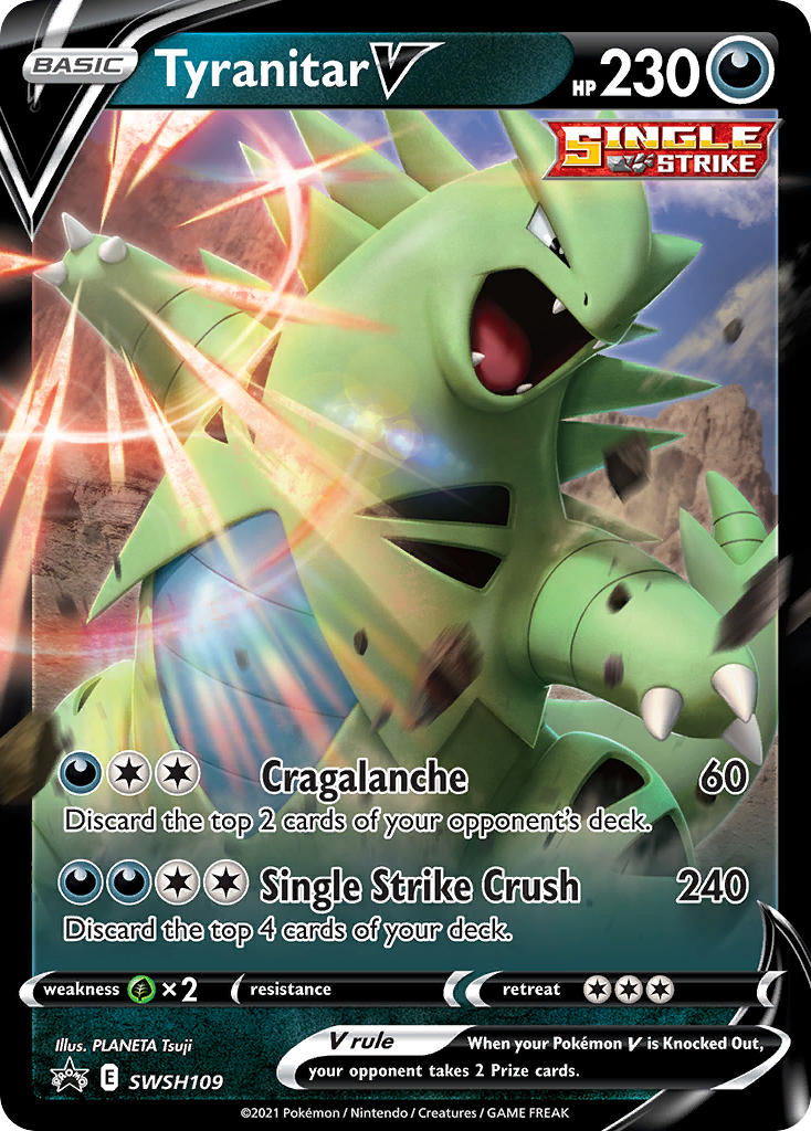 Tyranitar V (SWSH109) [Sword & Shield: Black Star Promos] | Deep Dive Games St. Marys