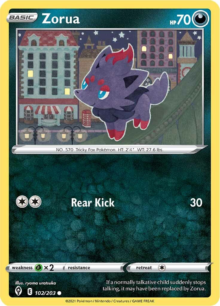 Zorua (102/203) [Sword & Shield: Evolving Skies] | Deep Dive Games St. Marys