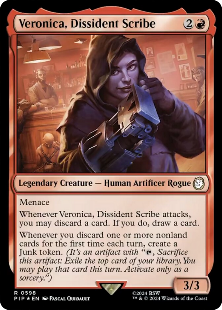 Veronica, Dissident Scribe (Surge Foil) [Fallout] | Deep Dive Games St. Marys