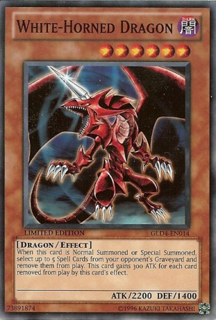 White-Horned Dragon [GLD4-EN014] Common | Deep Dive Games St. Marys