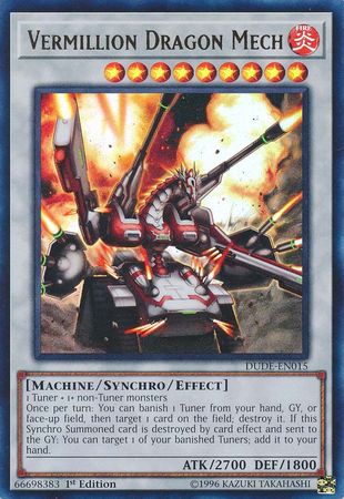 Vermillion Dragon Mech [DUDE-EN015] Ultra Rare | Deep Dive Games St. Marys